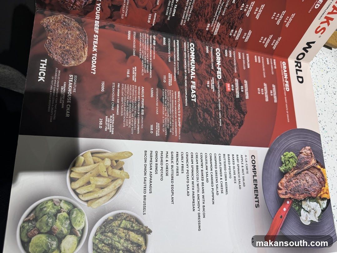 Grainfed World Menu Page