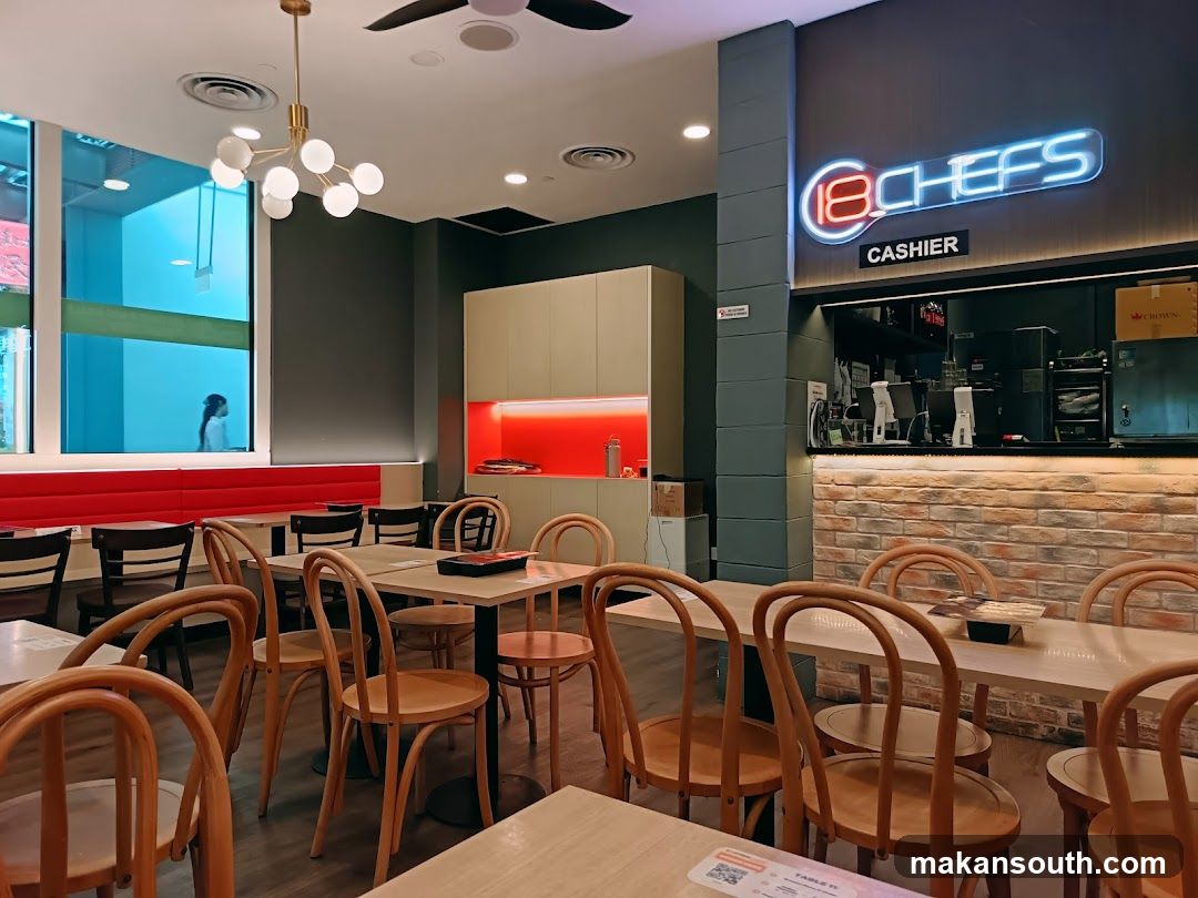 Restaurant Interior with Cashier Counter