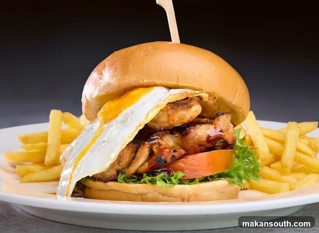 Chicken Burger with Fries