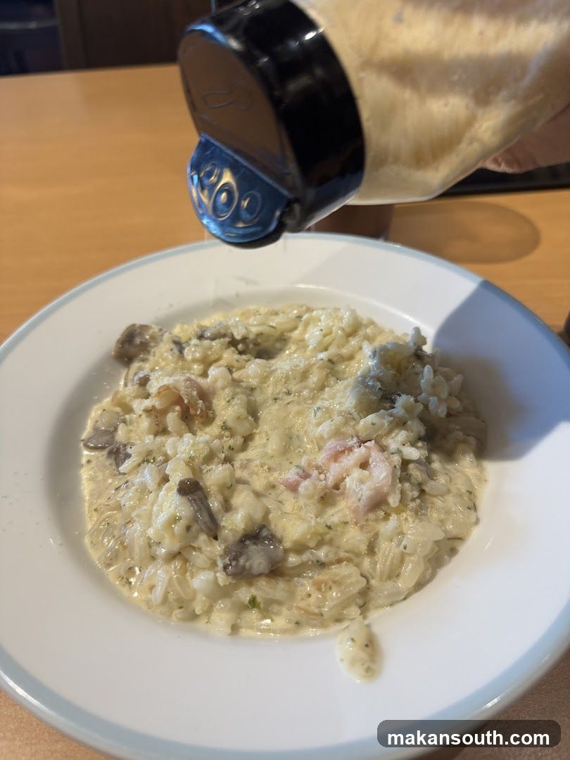 Creamy Risiotto with Shrimp and Mushrooms