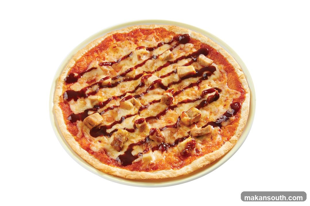 Pizza with Chicken and Drizzle