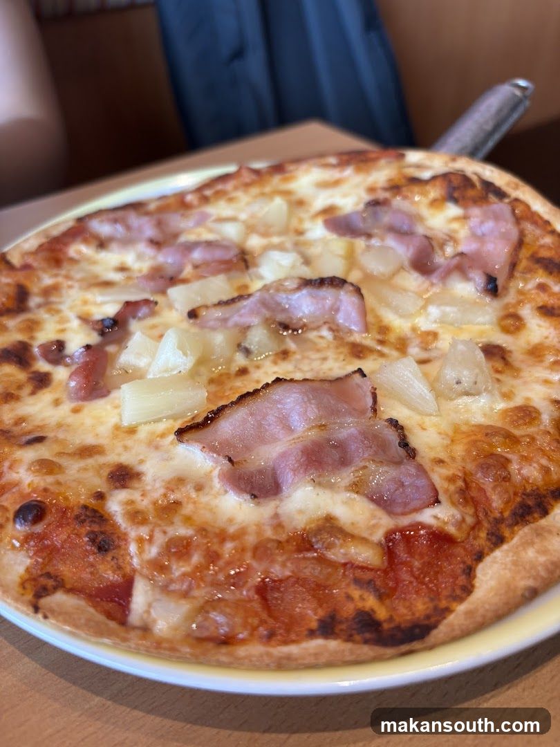 Pizza with Pineapple and Bacon