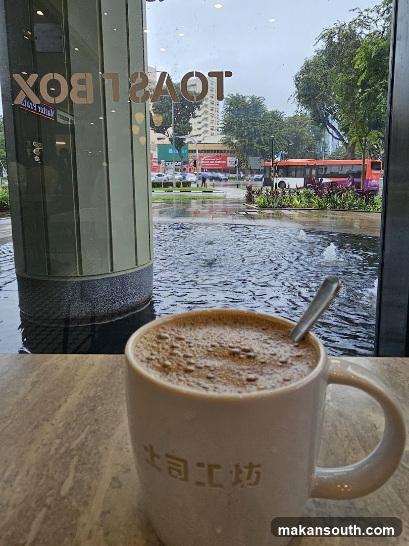 Coffee Cup Outside Rainy Day