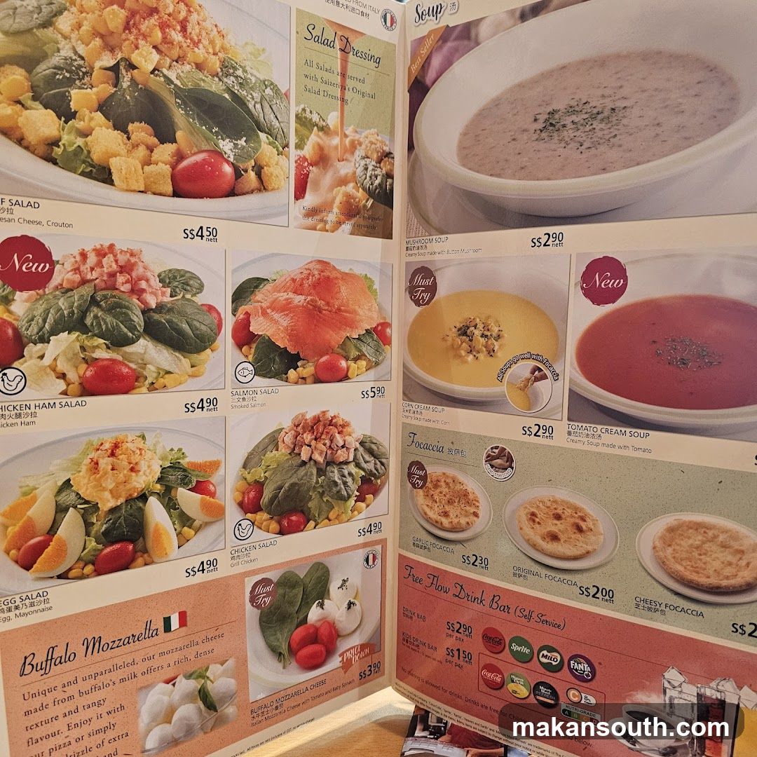 Salad and Soup Menu