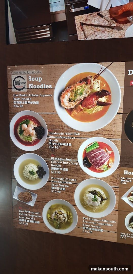 Soup Noodles Menu Board