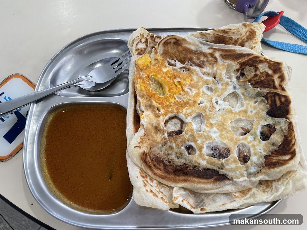 Flatbread with Egg and Curry Sauce