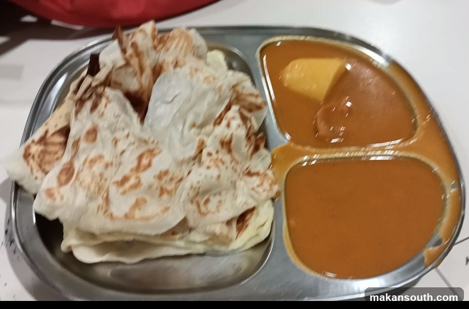 Plate of Roti and Curry