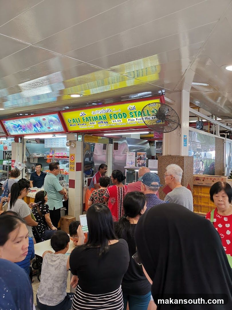 Crowded Food Stall Interior