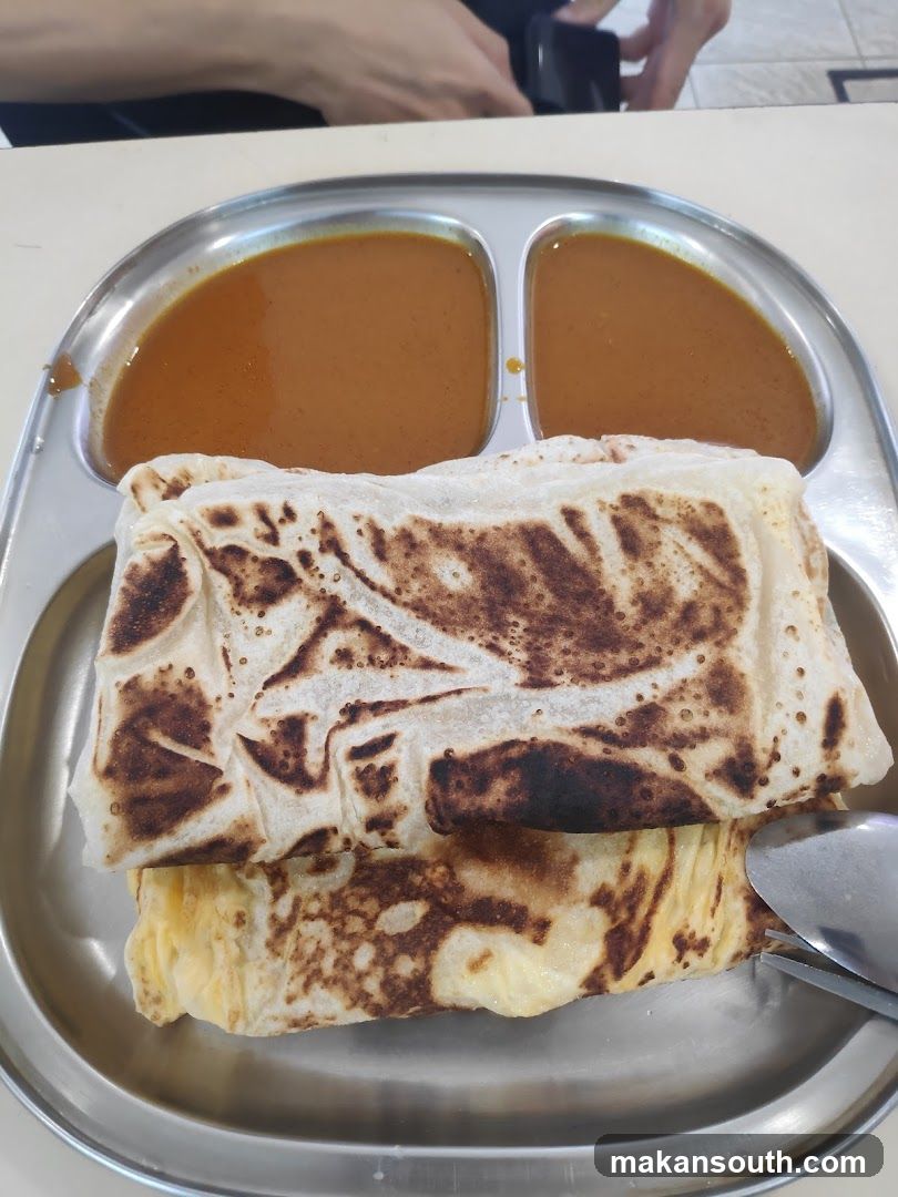 Roti Canai with Curry Sauce