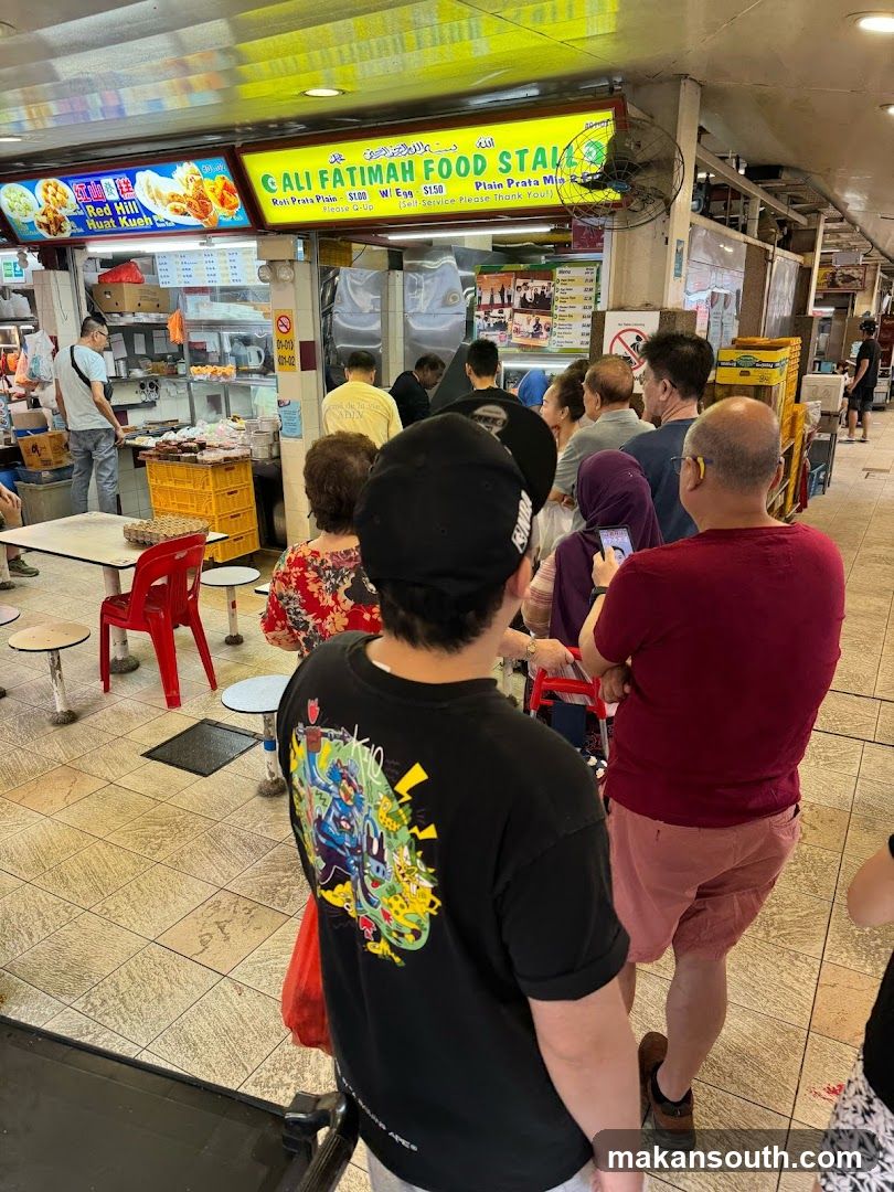 Crowded Food Stall Area