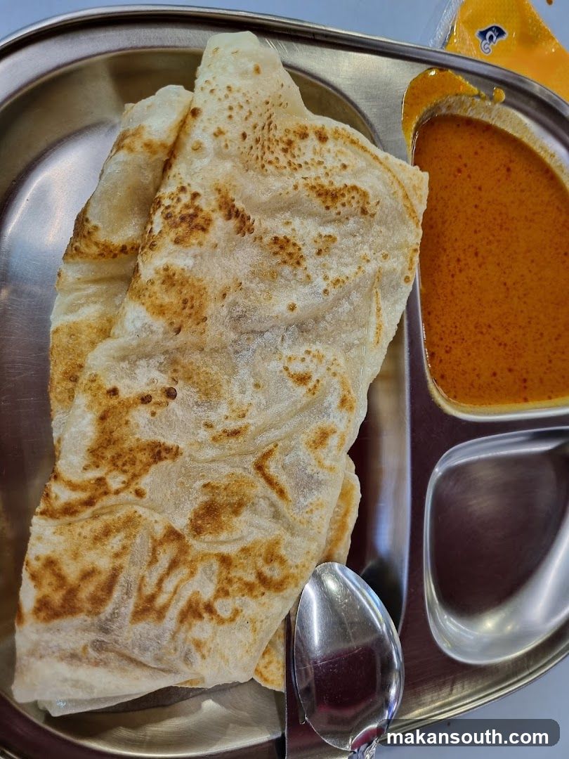 Roti Canai with Curry Sauce