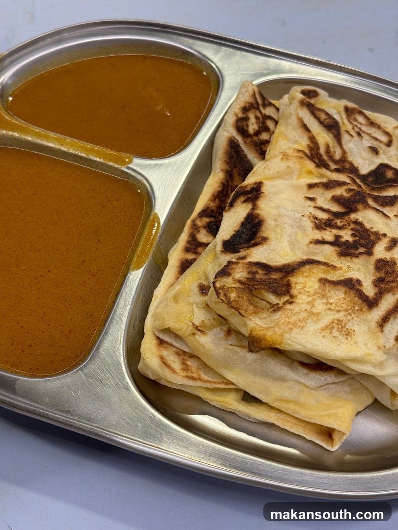 Roti Prata with Curry Sauce