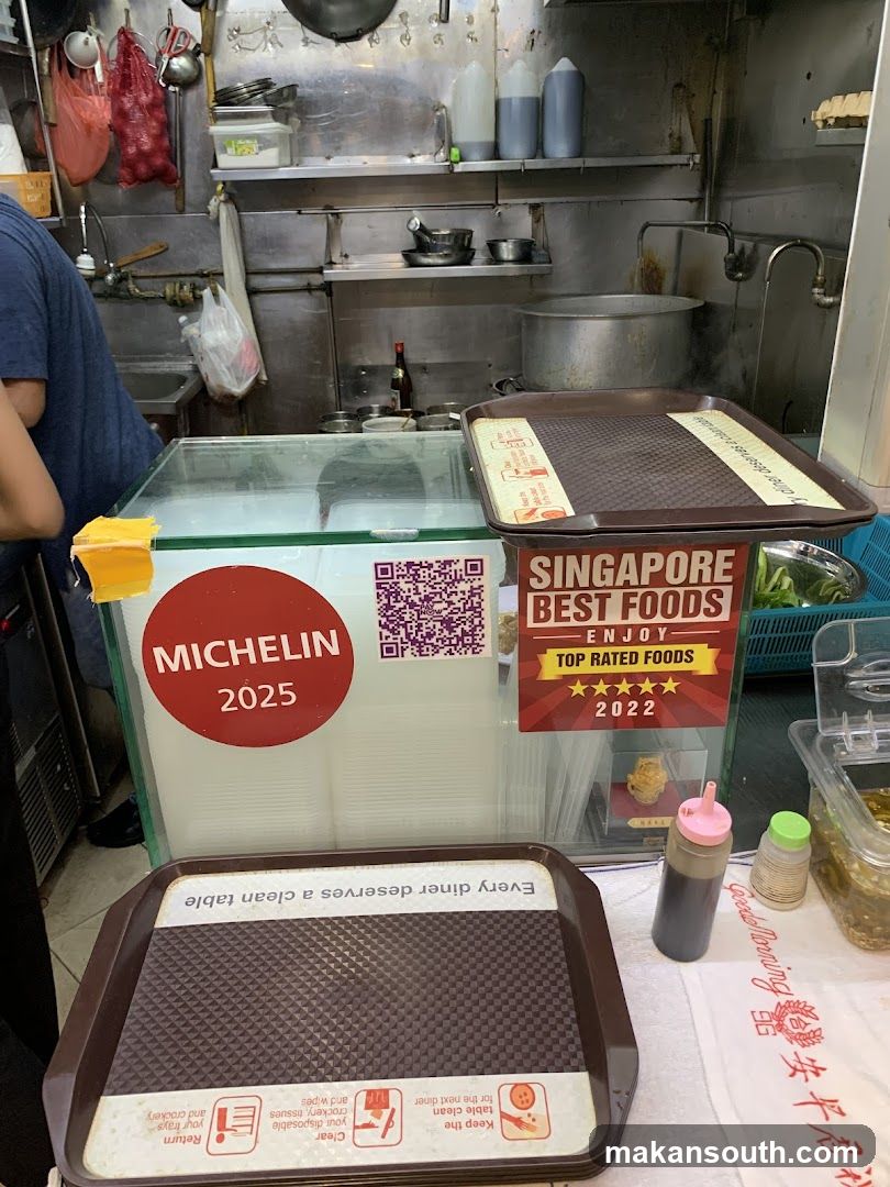 Food Stall Interior with Awards