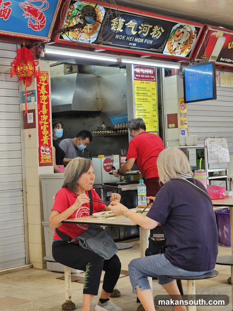 Food Stall Interior Scene
