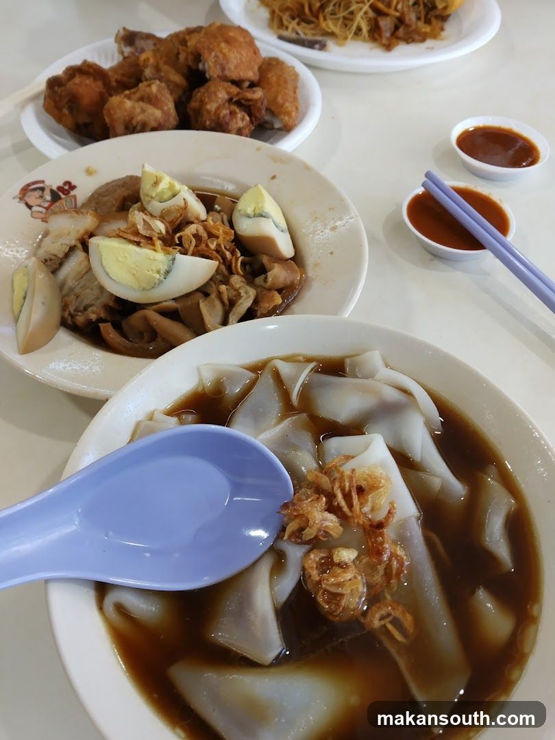 Noodle and Fried Chicken Meal