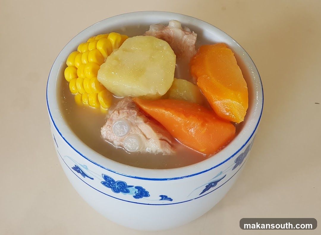 Vegetable and Meat Soup Bowl