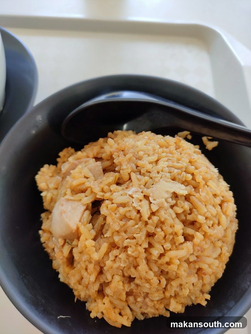Bowl of Fried Rice with Chicken