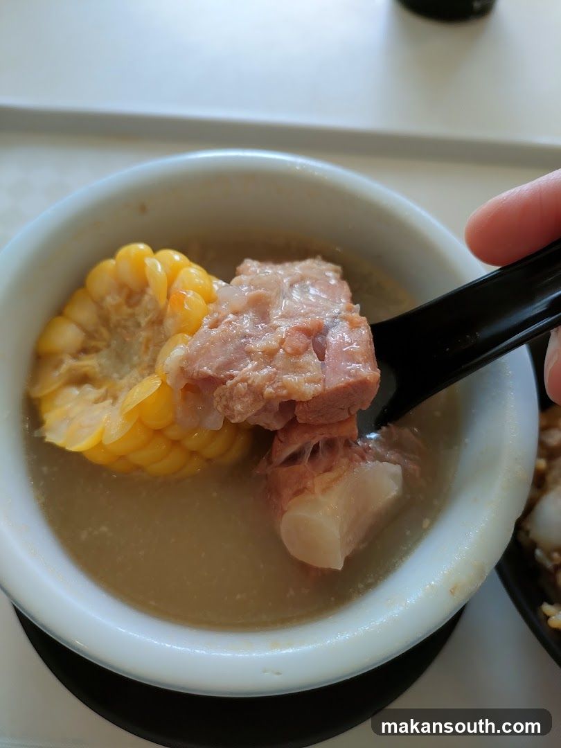 Soup with Corn and Meat