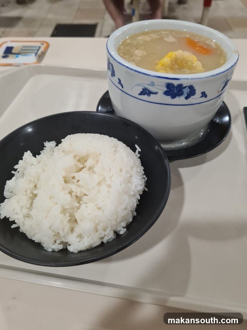 Rice and Soup Meal