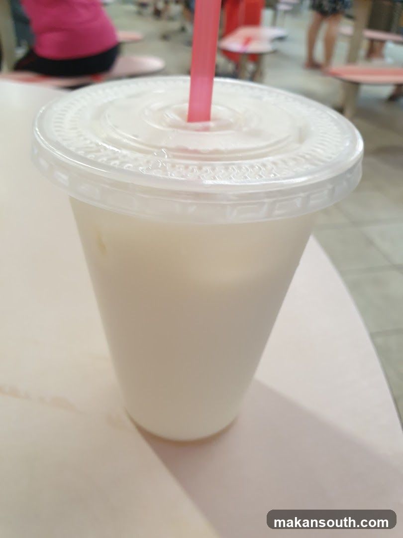 Beverage in plastic cup