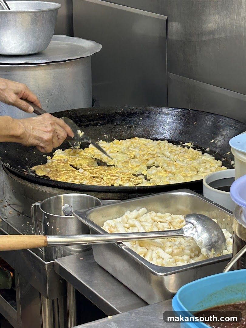 Cooking in a kitchen