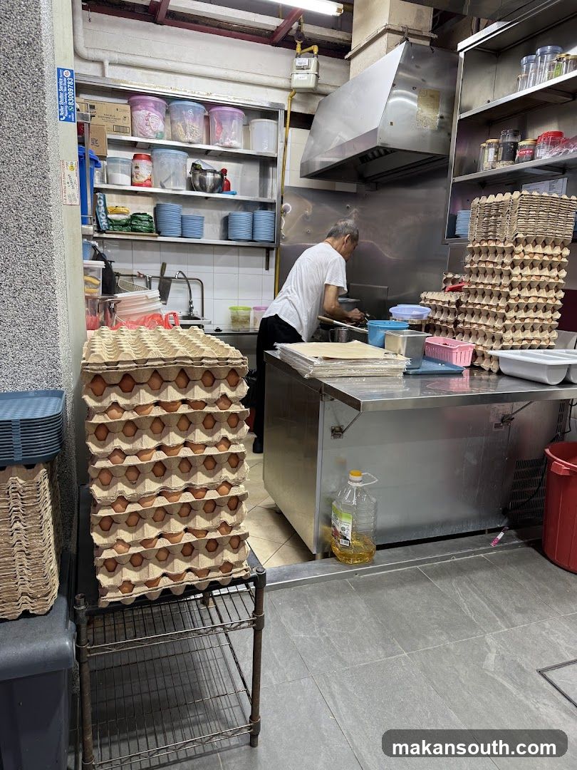 Kitchen Interior with Egg Trays