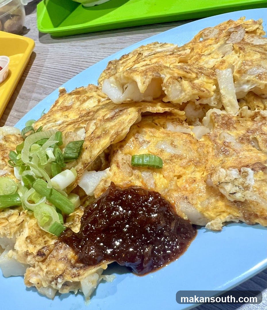 Egg Fried Rice with Sauce and Green Onions