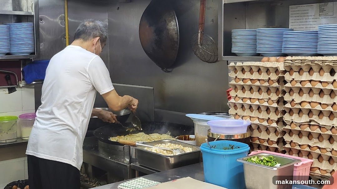 Kitchen Interior with Cooking Staff
