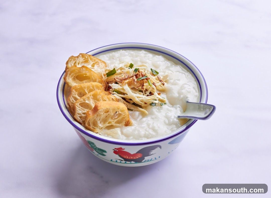 Bowl of Congee with Fried Dough