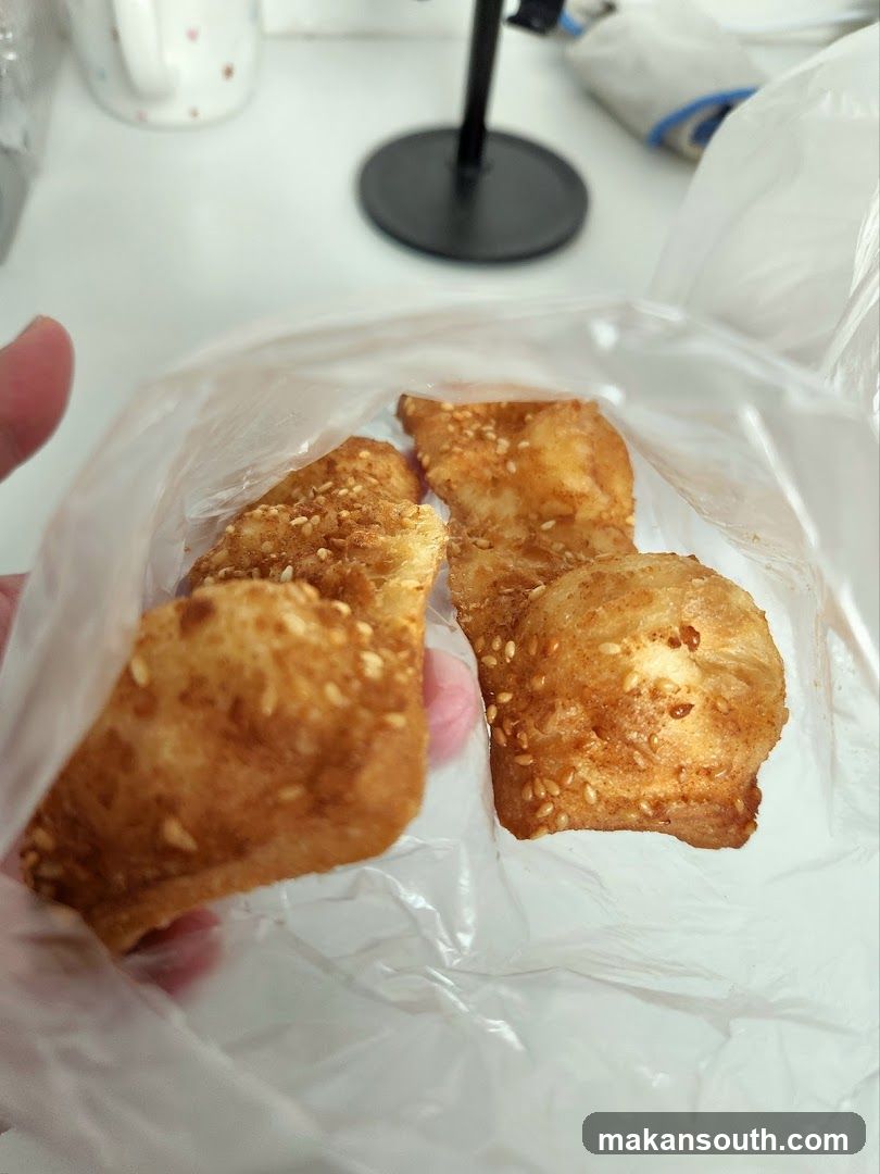 Fried Dough Snacks in Plastic Bag