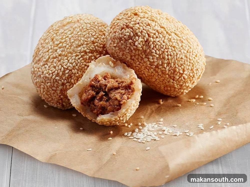 Sesame Balls with Meat Filling