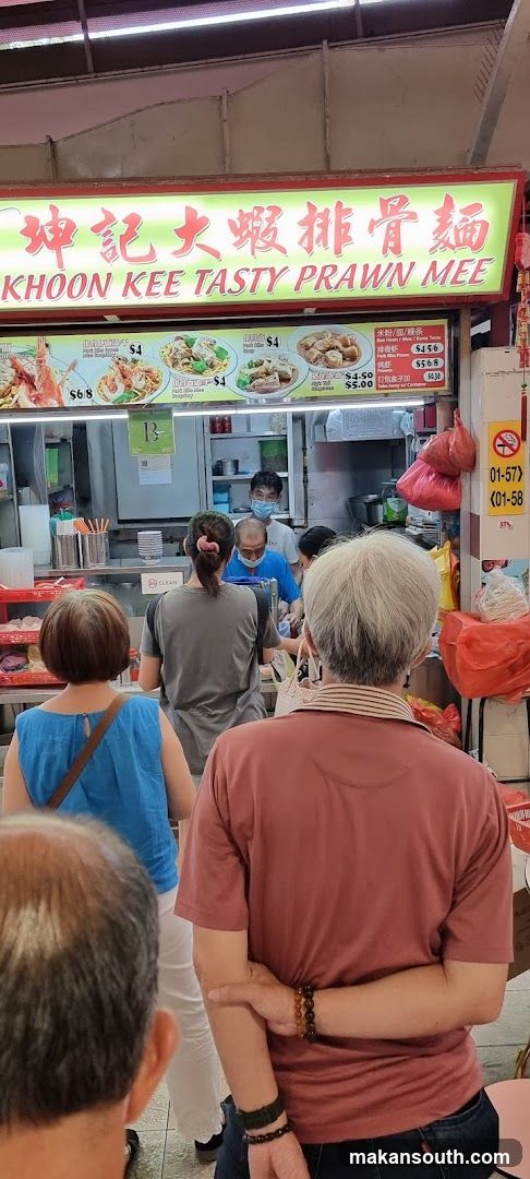 Food Stall Interior with Customers