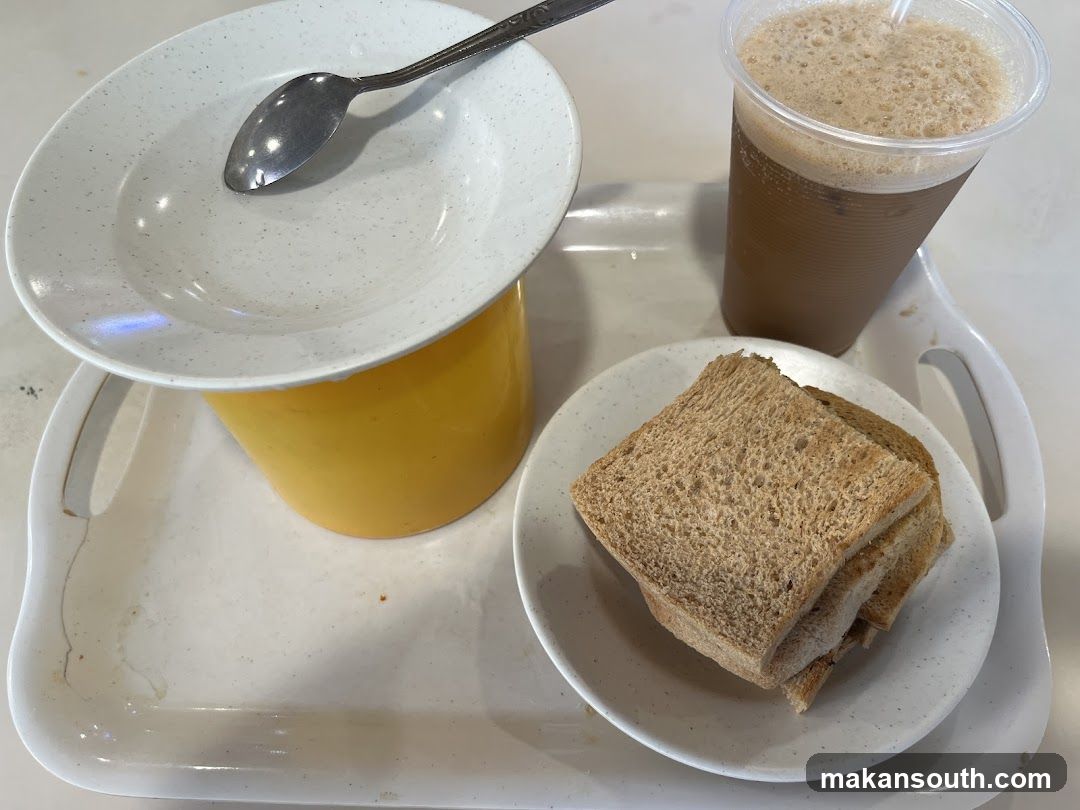 Breakfast Tray with Toast and Coffee