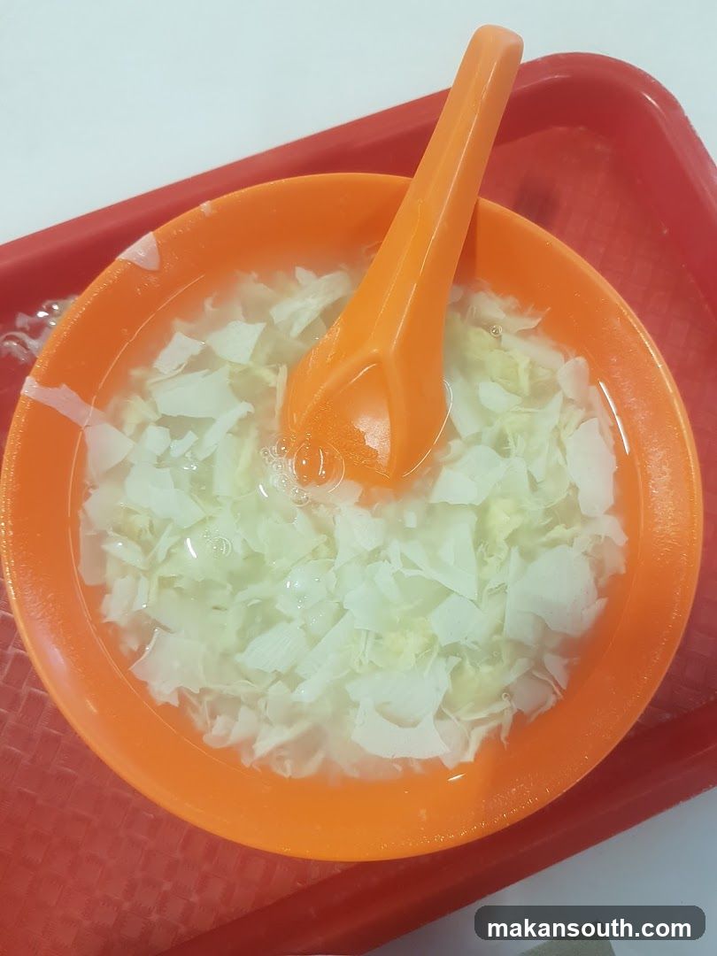 Cabbage Soup in Orange Bowl