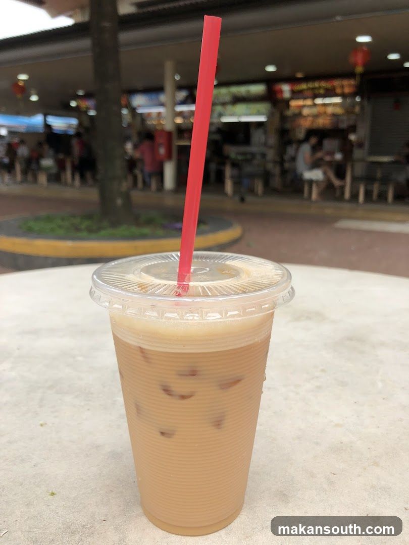 Iced Coffee with Red Straw