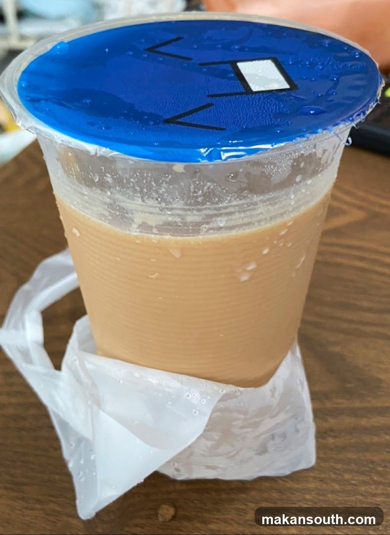 Beverage Cup with Blue Lid