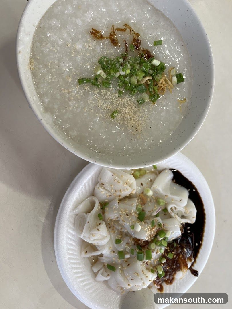 Congee and Rice Noodles with Sauces