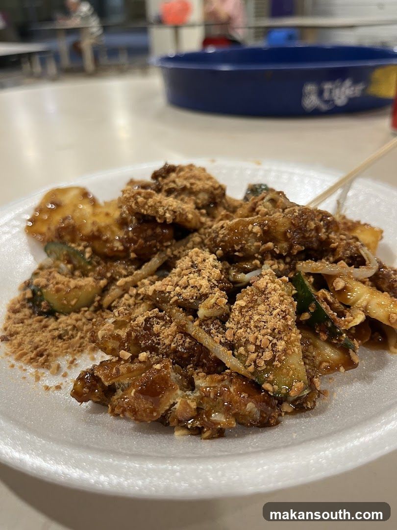 Stir-fried dish with crushed peanuts