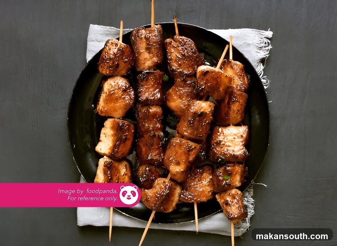 Grilled Skewers on a Plate