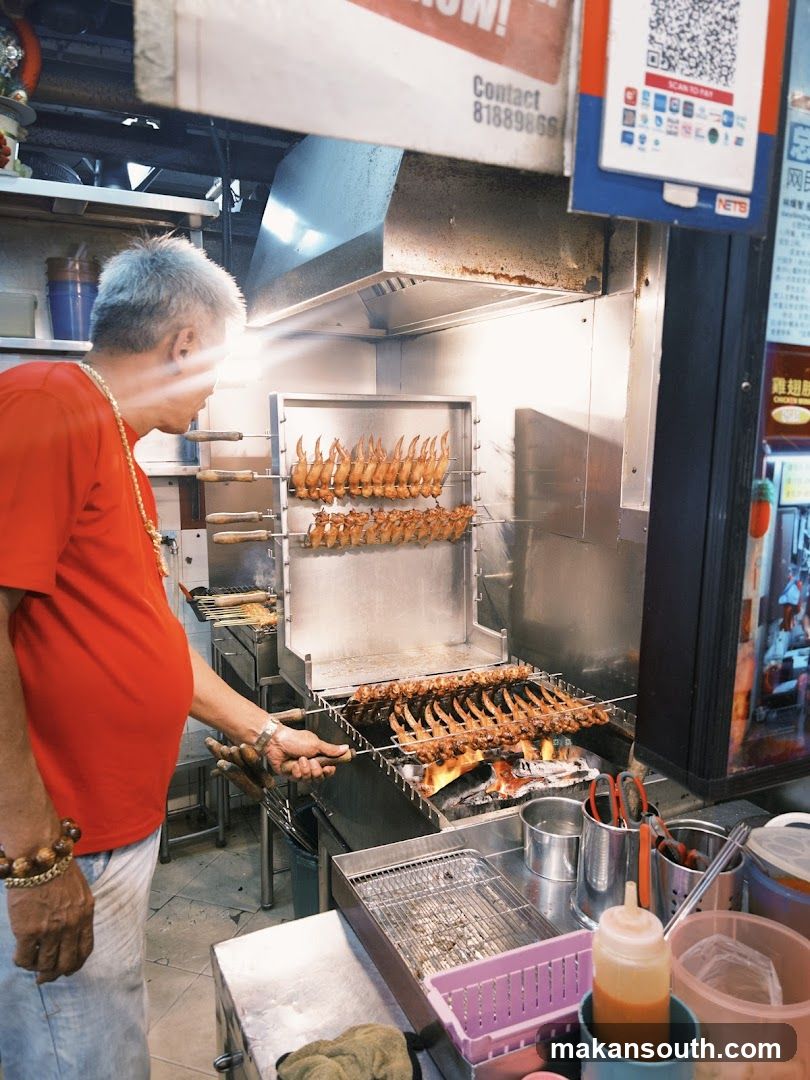 Street Food Stall Grilling