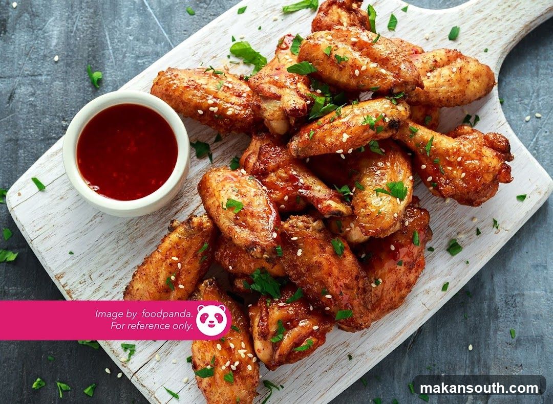 Spicy Chicken Wings with Dipping Sauce
