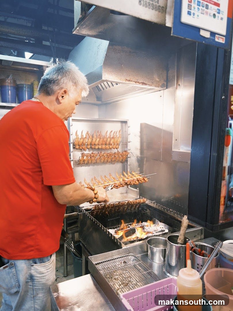 Grilled Chicken Skewer Stall