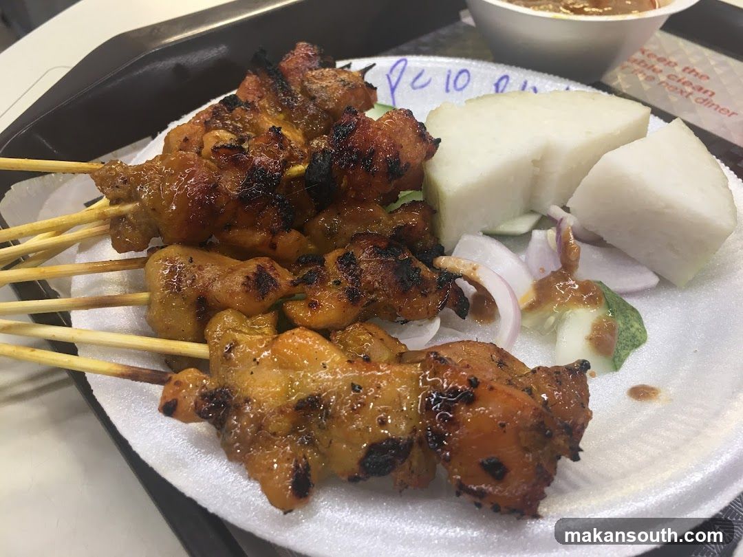Grilled Satay Skewers with Side Dishes