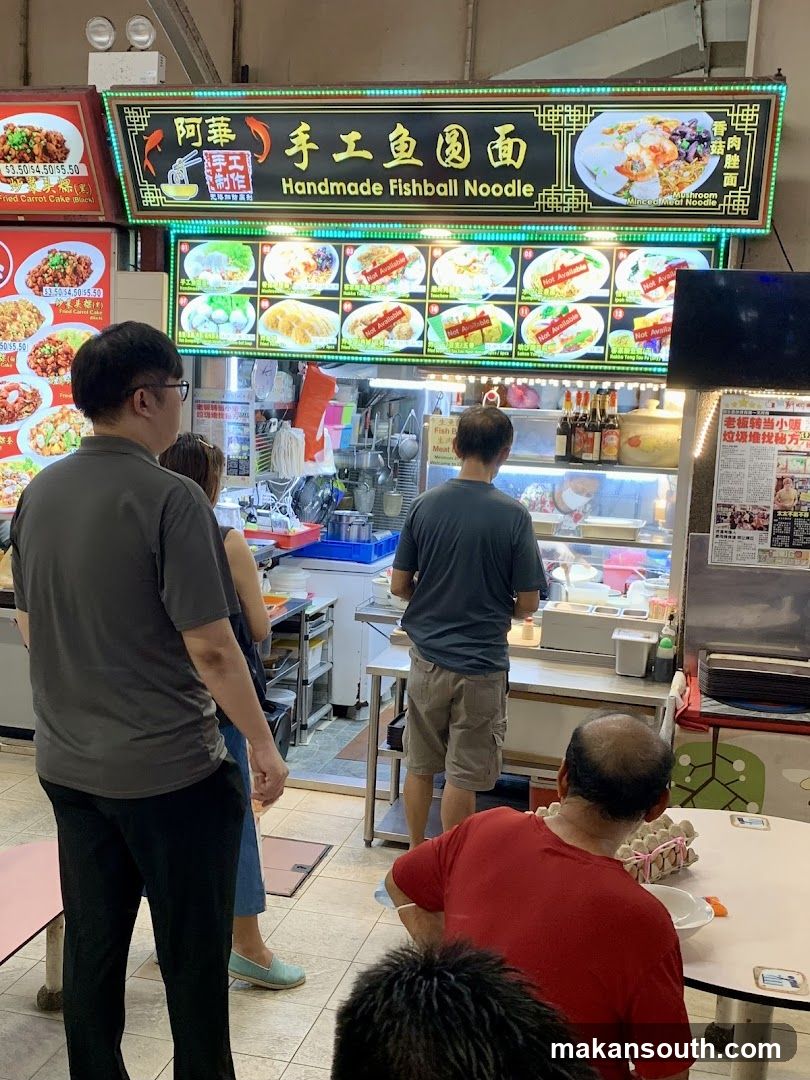 Food Stall Interior with Menu Board