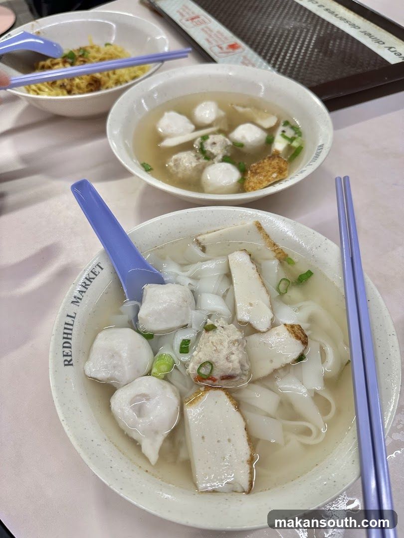 Noodle Soup with Fish Balls and Tofu
