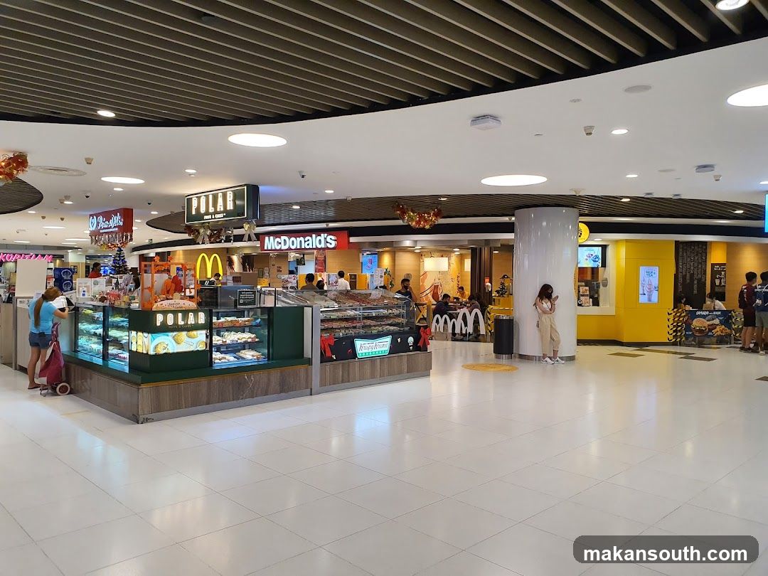 Food Court Interior with McDonald's and Polar Kiosk