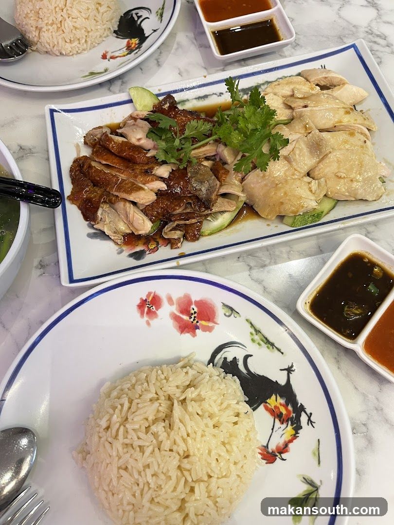 Hainanese Chicken Rice Plate