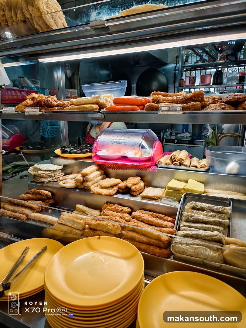 Food stall interior