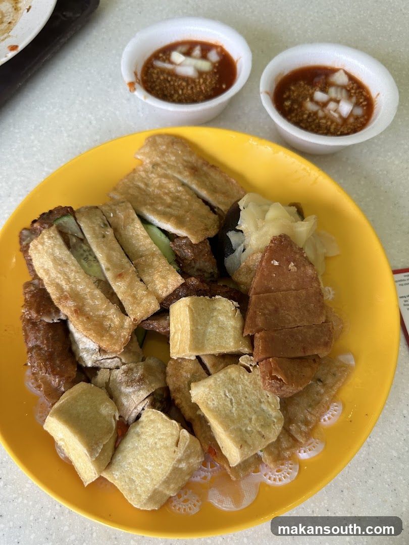 Food Plate with Sauces