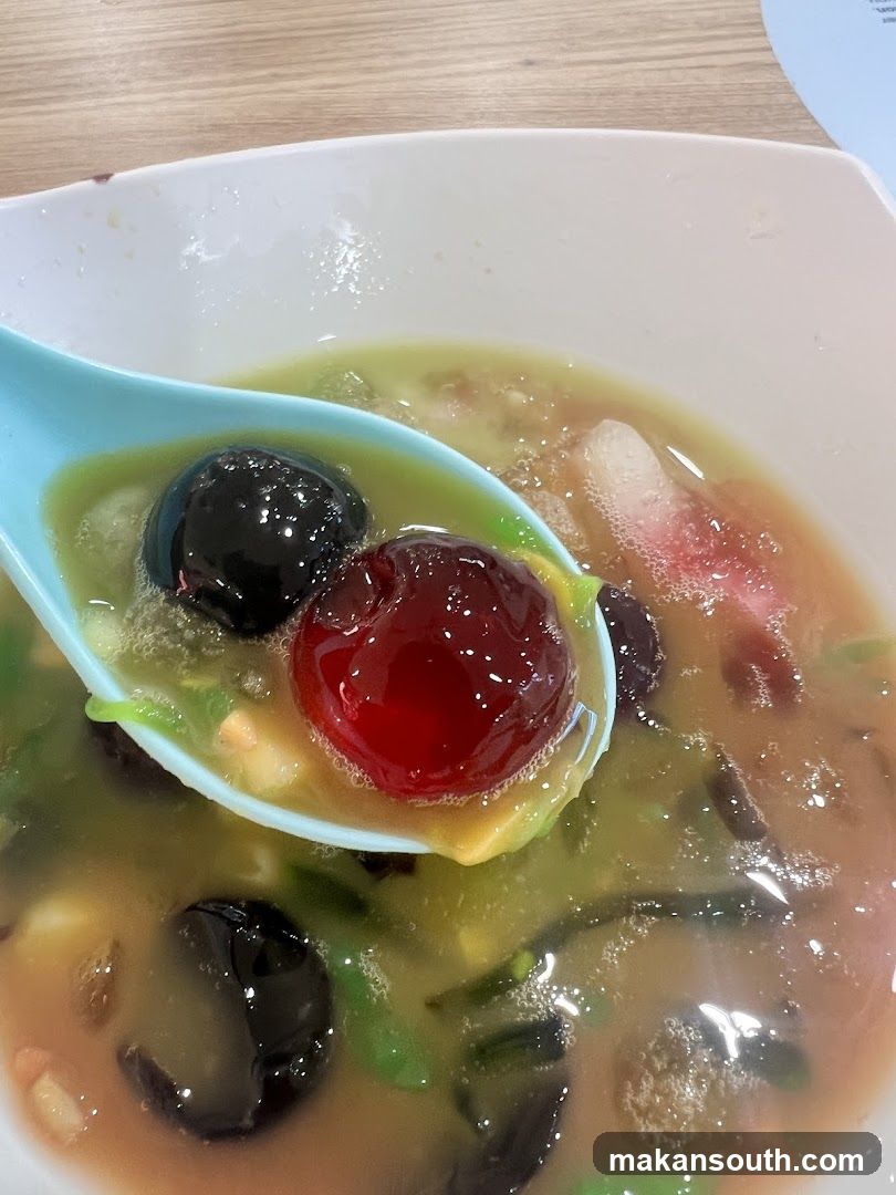 Food in bowl with spoon